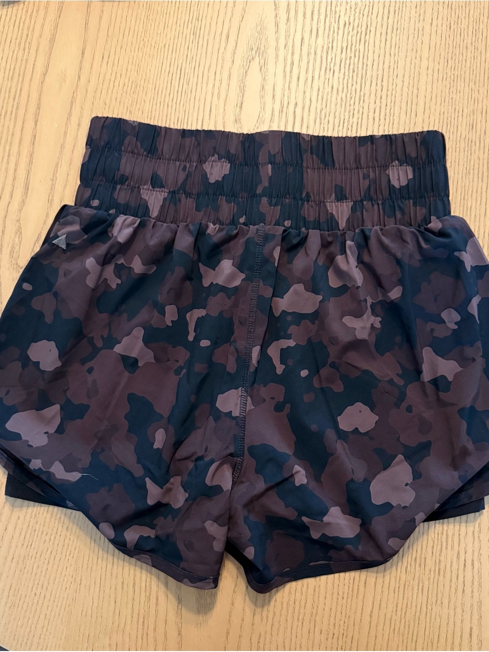 Balance Athletica Camo Athletic Shorts - Black and Brown